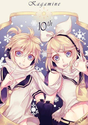 Kagamine Rin &amp; Len (Fanart)